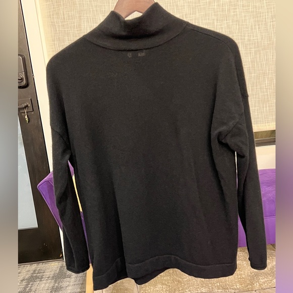 JJill 100% Cashmere Draped-Neck Sweater. Soft! Plush! Black. LP & XLP. EUC. - Picture 3 of 10